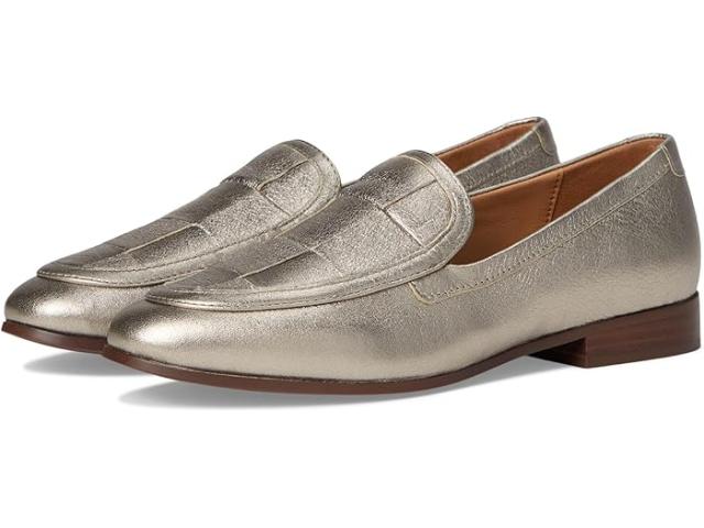 (取寄) ジョンストン&マーフィー レディース アリ ウーブン ローファー Johnston & Murphy women Ali Woven Loafer Gold llic