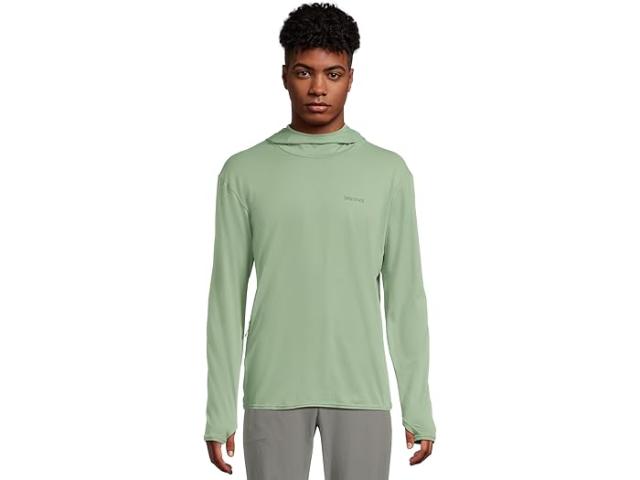 (取寄) マーモット メンズ フーディ Marmot men AirExchange SolarShield Hoody Agate Green