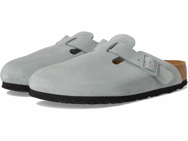 (取寄) ビルケンシュトック レディース ボストン ソフト フットベッド - スエード Birkenstock women Boston Soft Footbed - Suede Pure Sageの通販は