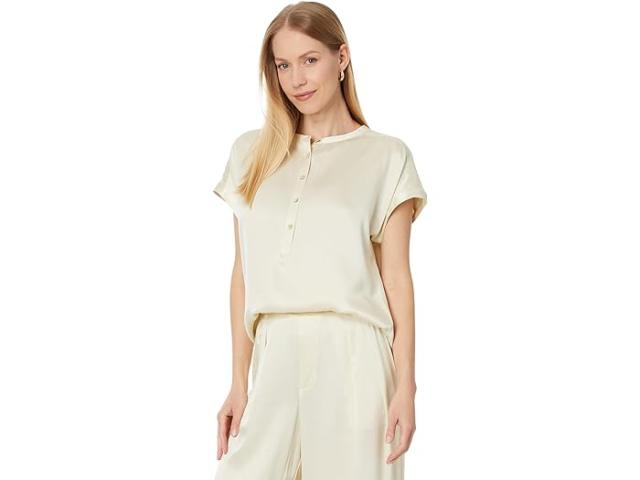 (取寄) ファリティ レディース サンドウォッシュド シルク デズモンド トップ Faherty women Faherty Sandwashed Silk Desmond Top Pearled Ivoryの通販は