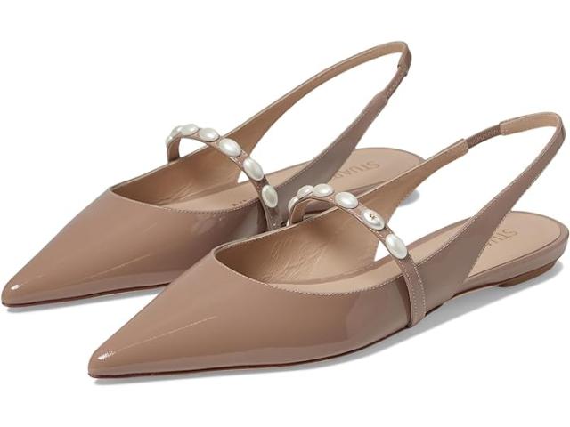 (取寄) スチュアート ワイツマン レディース フラッツ Stuart Weitzman women Stuart Weitzman Emlia Pearlita Slgbk Flat Fawnの通販は