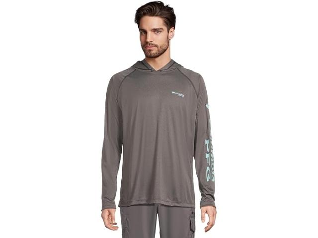 (取寄) コロンビア メンズ ターミナル タックル ブーディ Columbia men Terminal Tackle Hoodie Black Heather/Gulf Stream Logo