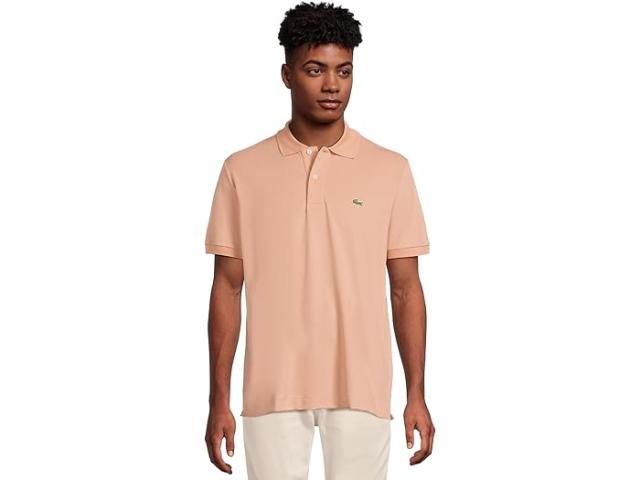(取寄) ラコステ メンズ クラシック フィット L.12.12 ライト ピケ ポロ Lacoste men Classic Fit L.12.12 Light Pique Polo Latte