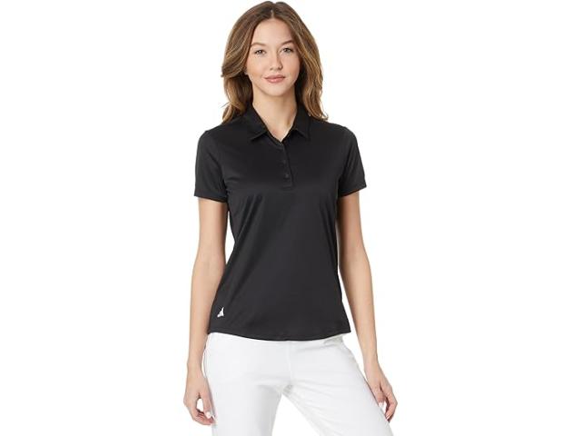 (取寄) アディダス ゴルフ レディース パフォーマンス ソリッド ショート スリーブ ポロ adidas Golf women Performance Solid Short Sleeve Polo Black