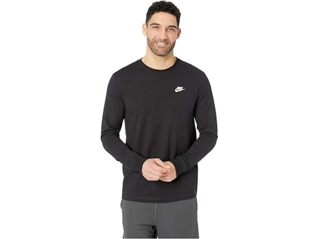 (取寄) ナイキ メンズ NSW ティー ロング スリーブ エンブロイダー フューチュラ Nike men NSW Tee Long Sleeve Embroidered Futura Black/White