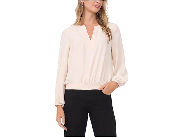 (取寄) ヴィンスカムート レディース ロング スリーブ ハーフ プラケット Vince Camuto women Long Sleeve Half Placket Birch