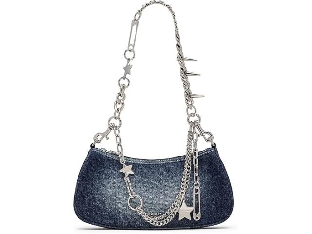 (取寄) マークジェイコブス レディース ザ フェイド デニム チャーム ショルダー バッグ Marc Jacobs women The Faded Denim Charm Shoulder Bag Faded Vintage Indigo