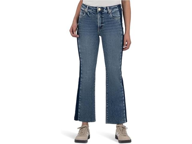 (取寄) カット フロム ザ クロス レディース ケルシー ハイライズ アンクル フレア ロー ヘム サイド インセット イン KUT from the Kloth women Kelsey High-Rise Ankle Flare Raw Hem Side Inset in Inerrant Inerrant