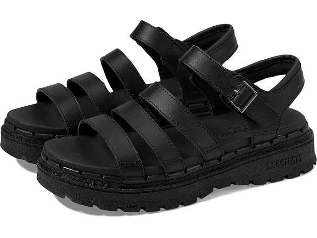 (取寄) スケッチャーズ レディース ジャマーズ - ポッピン SKECHERS women SKECHERS Jammers - Poppin' Black/Blackの通販は 16,980円