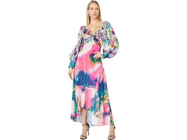 (取寄) ワン33 ソシアル レディース プリンテッド フリル ヘム ONE33 Social women Printed Flounce Hem Fuchsia Multiの通販は