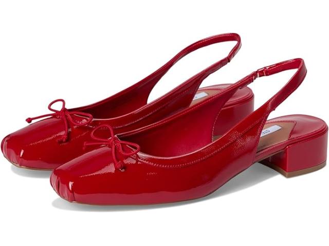 (取寄) スティーブマデン レディース ラブド Steve Madden women Loved Red Crinkle Patent