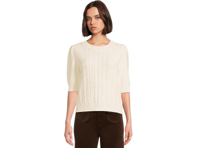 (取寄) マイケル スターズ レディース イレイン パフ スリーブ プルオーバー Michael Stars women Elaine Puff Sleeve Pullover Ivory