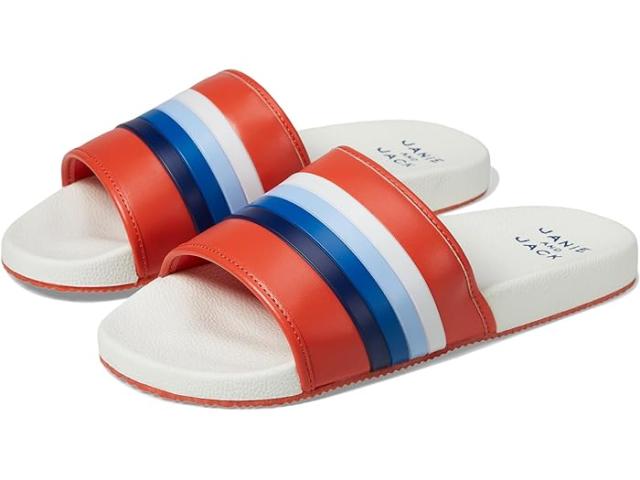 (取寄) ジャニー アンド ジャック キッズ ボーイズ ストライプ プール スライド (トドラー/リトル キッド/ビッグ キッド) Janie and Jack kids Janie and Jack Boys Stripe Pool Slide (Toddler/Little Kid/Big Kid) Red