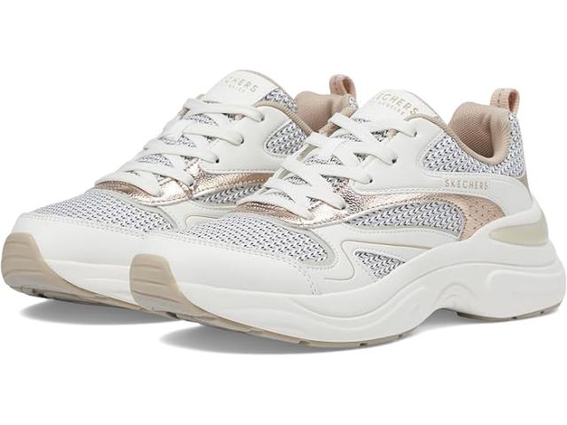 (取寄) スケッチャーズ レディース ヘイゼル - メタリック ソワレ SKECHERS women SKECHERS Hazel - Metallic Soiree White/Goldの通販は登山靴・トレッキングシューズ