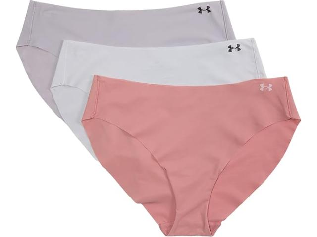 (取寄) アンダーアーマー レディース シームレス ビキニ - 3 PK ソリッド Under Armour women Seamless Bikini - 3 PK Solid Canyon Pink