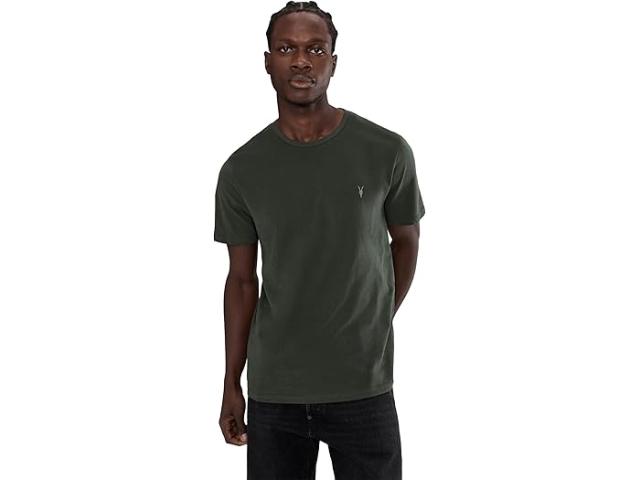 (取寄) オールセインツ メンズ ブレース ショート スリーブ クルー AllSaints men Brace Short Sleeve Crew Duffel Green