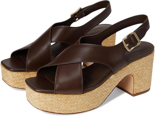 (取寄) ヴィンス レディース ストラップ サンダル Vince women Clementina Strappy Sandals Cacao Brown Leather