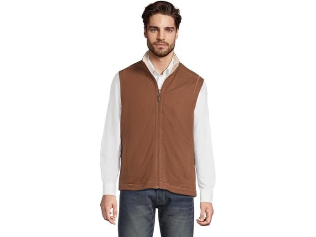 (取寄) ジョンストン&マーフィー メンズ リバーシブル ソリッド ベスト Johnston & Murphy men Reversible Solid Vest Rust/Oatmeal