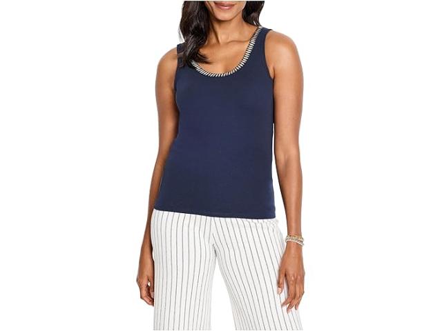 (取寄) ニックゾー レディース シマー トリムド タンク NIC+ZOE women Shimmer Trimmed Tank Dark Indigo