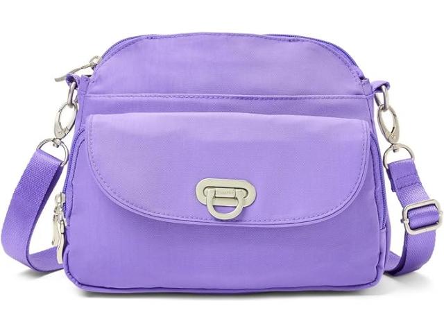 (取寄) バッガリーニ レディース コースタル フリップ ロック クロスボディ Baggallini women Coastal Flip Lock Crossbody Lavender Surf