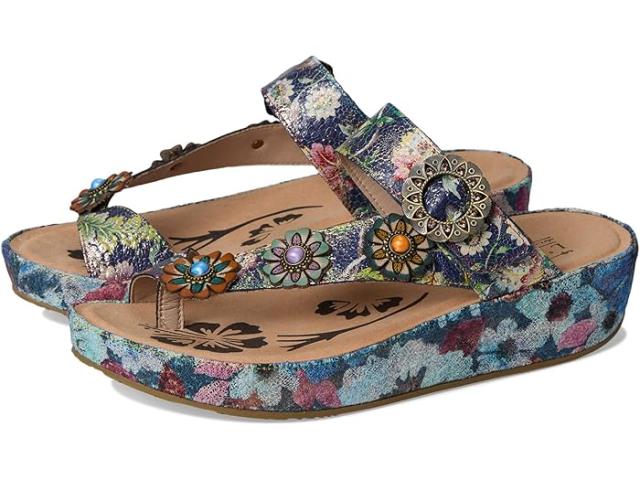 (取寄) ラルティストバイスプリングステップ レディース  L'Artiste by Spring Step women Blissbloom Navy Multi