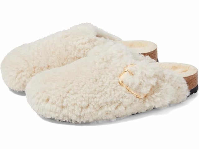 (取寄) ビルケンシュトック レディース ボストン ビッグ バックル テディ Birkenstock women Birkenstock Boston Big Buckle Teddy Eggshellの通販は