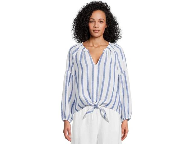 (取寄) トミーバハマ レディース ロング スリーブ タイ フロント トップ  Bahama women Coastlina Long Sleeve Tie Front Top Cobalt Haze