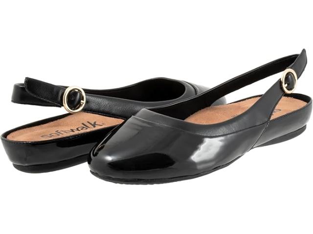 (取寄) ソフトウォーカー レディース シェフィールド SoftWalk women SoftWalk Sheffield Black Patent