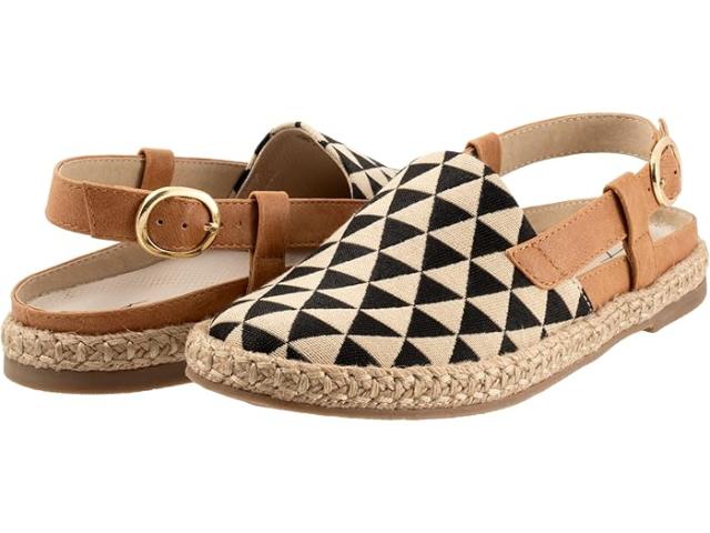 (取寄) トロッターズ レディース ペイズリー Trotters women Paisley Black/Nat Text