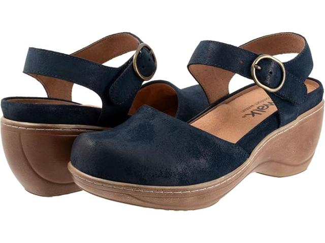 (取寄) ソフトウォーカー レディース マベル SoftWalk women SoftWalk Mabelle Navy Suedeの通販は