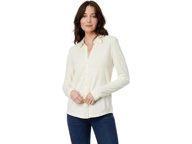 (取寄) リラ P レディース ロング スリーブ ボタンダウン ティー Lilla P women Long Sleeve Button-Down Tee Talc