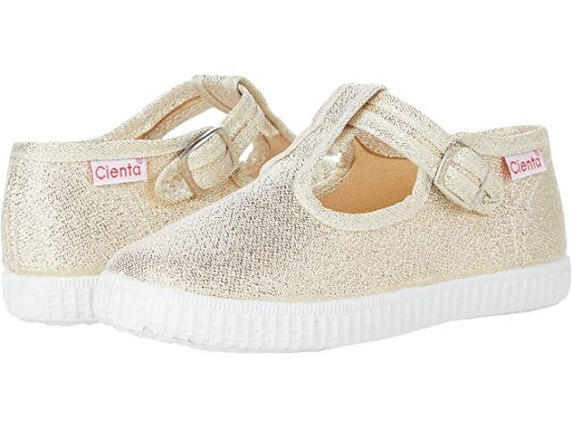 (取寄) シエンタ キッズ シューズ ガールズ 51083 (インファント/トドラー/リトル キッド/ビッグ キッド) Cienta Kids Shoes girls  51083 (Infant/Toddler/Little Kid/Big Kid) Gold Sparkleの通販は