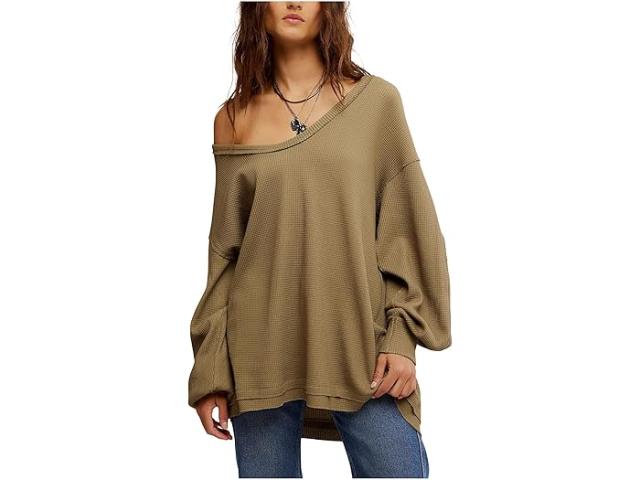 (取寄) フリーピープル レディース コースト 2 コースト サーマル Free People women Coast 2 Coast Thermal Gothic Olive Cross D