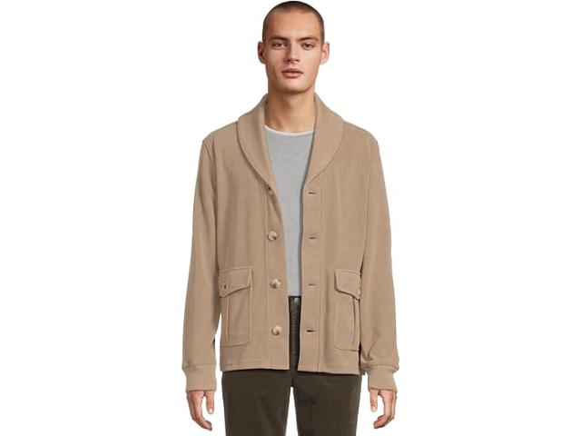 (取寄) リバプールロサンゼルス メンズ ショール カラー ニット コーデュロイ カーディガン Liverpool Los Angeles men Shawl Collar Knit Corduroy Cardigan Taupe