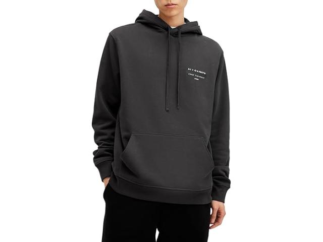 (取寄) オールセインツ メンズ Oth フーディ AllSaints men Redact Oth Hoody Washed Black