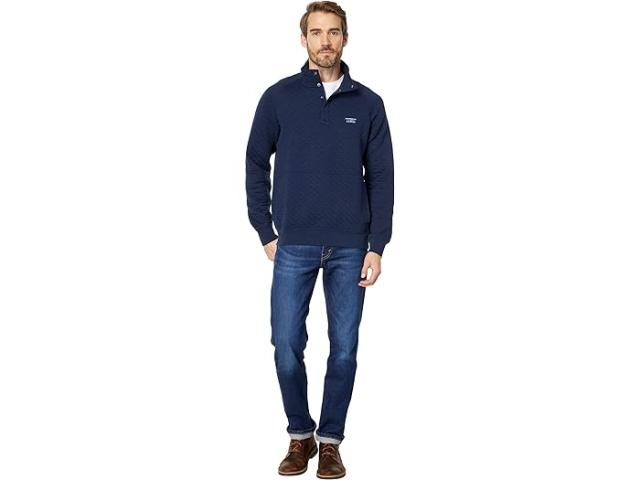 (取寄) エルエルビーン メンズ キルテッド スウェットシャツ L.L.Bean men L.L.Bean Quilted Sweatshirt Classic Navy