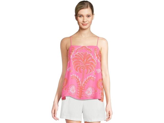 (取寄) リリー ピュリッツァー レディース トップ Lilly Pulitzer women Jesslyn Top Sunkissed Pink Breezy Palm Engineered Woven Top