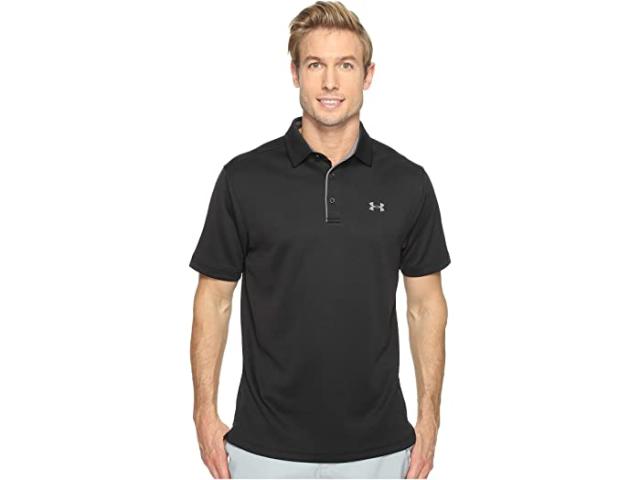 (取寄) アンダーアーマー ゴルフ メンズ テック ポロ Under Armour Golf men Under Armour Golf Tech Polo Black/Graphite/Graphite