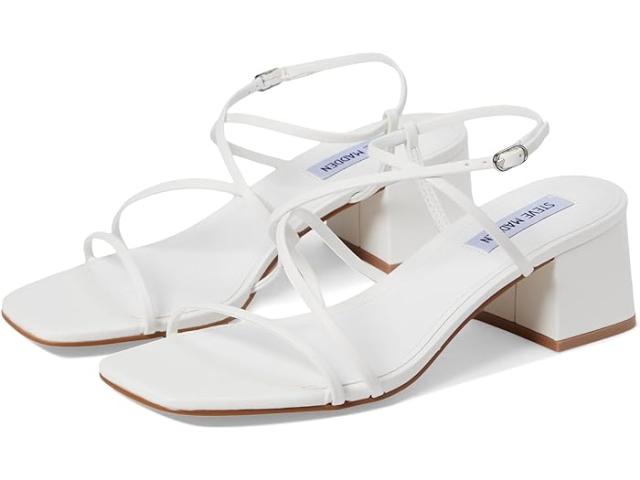 (取寄) スティーブマデン レディース レミ ヒールド サンダル Steve Madden women Steve Madden Remmi Heeled Sandal White