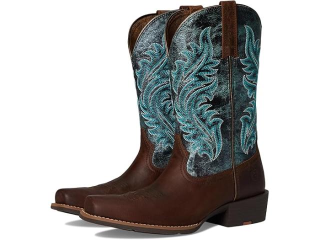 (取寄) アリアット レディース ラウンド アップ ナロー カッター トゥ Ariat women Round Up Narrow Cutter Toe Sassy Brown
