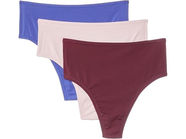 (取寄) ハンキー パンキー レディース ハイ カット ワン サイズ トング 3 パック Hanky Panky women YourFit High Cut One Size Thong 3 Pack Bliss/Violets Are Blue/Mulled Wine