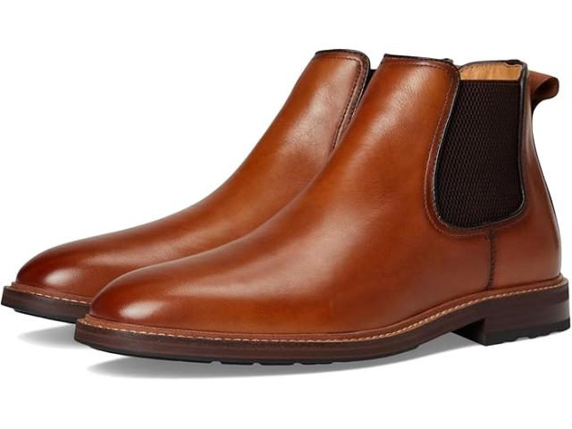(取寄) フローシャイム メンズ アンセム プレーン トゥ ゴア ブーツ Florsheim men Anthem Plain Toe Gore Boots Saddle Tan Smooth