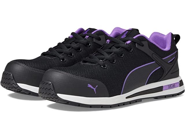 (取寄) プーマ セーフティー レディース レビティ ニット ロー ASTM エー PUMA Safety women Levity Knit Low ASTM EH Black/Berry