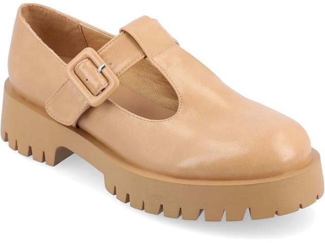 (取寄) ジュルネ コレクション レディース トゥルー コンフォート フォーム スビ フラッツ Journee Collection women Tru Comfort Foam Suvi Flats Tan