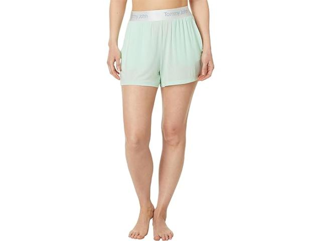 (取寄) トミー ジョン レディース セカンド スキン ラグゼ リブ スリープ ショート Tommy John women Tommy John Second Skin Luxe Rib Sleep Short Misty Jadeの通販は 12,806円