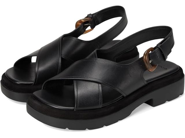 (取寄) ヴィンス レディース ヘレナ Vince women Helena Black Leather