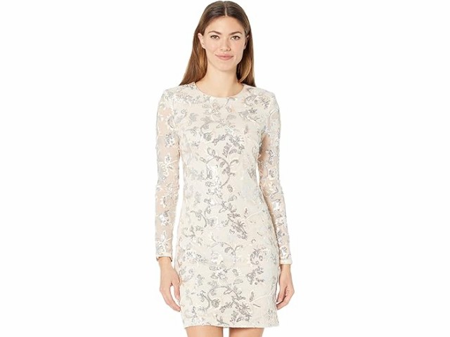 (取寄) ヴィンスカムート レディース ロング スリーブ シークイン ボディコン Vince Camuto women Vince Camuto Long Sleeve Sequin Bodycon Champagneの通販は 34,268円