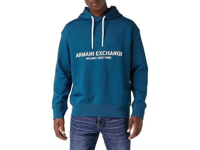(取寄) アルマーニエクスチェンジ メンズ ミ ナイ 91 ブーディ Armani Exchange men MI NY '91 Hoodie Legion Blueの通販は
