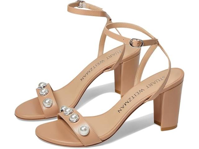 (取寄) スチュアート ワイツマン レディース ニアリーベア ポーシャ サンダル Stuart Weitzman women Stuart Weitzman Nearlybare Portia Sandal Adobeの通販は