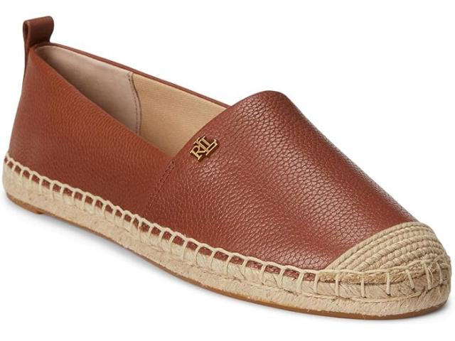 (取寄) ローレン ラルフローレン レディース キャメリン エスパドリーユ Lauren Ralph Lauren women Cameryn Espadrille Deep Saddle Tan 2